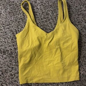 Lululemon Athletica Yellow Tank Top
